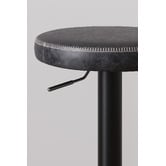 Temple &amp; Webster Elwood Faux Leather Adjustable Bar Stools