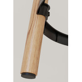 Temple &amp; Webster 65cm Brooklyn Ash Wood &amp; Metal Barstool