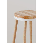 Temple &amp; Webster 65cm Brooklyn Ash Wood &amp; Metal Barstool