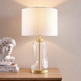 Temple &amp; Webster Elena Glass Table Lamp