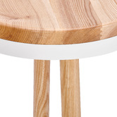 Temple &amp; Webster 65cm Brooklyn Ash Wood &amp; Metal Barstool