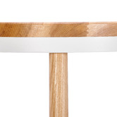 Temple &amp; Webster 65cm Brooklyn Ash Wood &amp; Metal Barstool