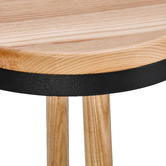 Temple &amp; Webster 65cm Brooklyn Ash Wood &amp; Metal Barstool