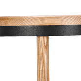 Temple &amp; Webster 65cm Brooklyn Ash Wood &amp; Metal Barstool