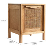 Temple &amp; Webster Tabu Mindi Wood Bedside Table
