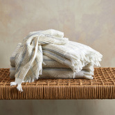 Temple &amp; Webster 5 Piece Striped Sammy Cotton Towel Set