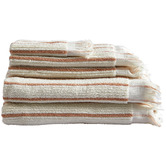 Temple &amp; Webster 5 Piece Striped Sammy Cotton Towel Set