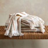 Temple &amp; Webster 5 Piece Striped Sammy Cotton Towel Set