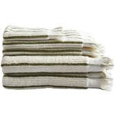 Temple &amp; Webster 5 Piece Striped Sammy Cotton Towel Set