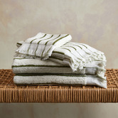 Temple &amp; Webster 5 Piece Striped Sammy Cotton Towel Set