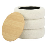 Temple &amp; Webster Toby 42cm Teddy Storage Ottoman/Side Table