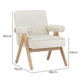 Temple &amp; Webster Jonathan Teddy Armchair