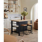 Temple & Webster Vonn Kitchen Island Bench with Storage