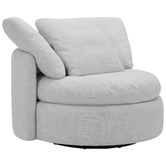 Temple &amp; Webster Mellow Premium Swivel Oversized Armchair