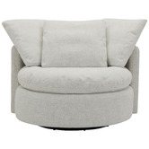 Temple &amp; Webster Mellow Premium Swivel Oversized Armchair