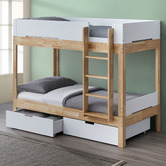 Temple &amp; Webster Colby Convertible Single Bunk Bed with Drawers