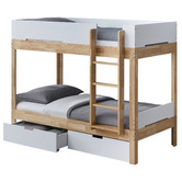 Temple &amp; Webster Colby Convertible Single Bunk Bed with Drawers