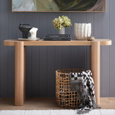 130cm Wesley Premium Oak Wood Console Table