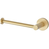 Temple &amp; Webster Clovelly Brushed Gold Toilet Roll Holder