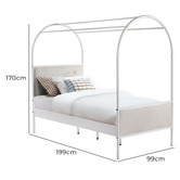 Temple &amp; Webster Kids&#039; Arch Canopy Single Bed