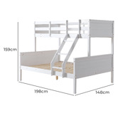 Temple &amp; Webster Oakley Single Over Double Bunk Bed