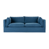 Temple &amp; Webster Jude 3 Seater Slipcover Sofa, Armchair, &amp; Ottoman Set