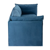 Temple &amp; Webster Jude 3 Seater Slipcover Sofa, Armchair, &amp; Ottoman Set
