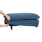 Temple &amp; Webster Jude Slipcover Ottoman