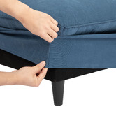 Temple &amp; Webster Jude Slipcover Ottoman