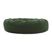 Temple &amp; Webster Olive Miri Round Calming Boucle Dog Bed