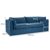 Temple &amp; Webster Jude 3 Seater Slipcover Sofa