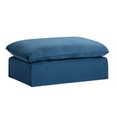 Temple &amp; Webster Jude Slipcover Ottoman