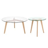 Temple &amp; Webster Stad Round Coffee &amp; Side Table Set