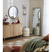 Temple &amp; Webster Ebba Wavy Timber Full Length Mirror