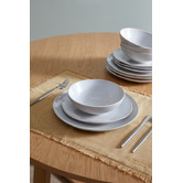 Temple &amp; Webster 16 Piece Glazed Ceramic Dinner Set