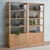 Temple &amp; Webster Shanley Oak 5 Tier Bookshelf