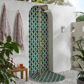 Temple &amp; Webster Clovelly Outdoor Floor Mounted Twin Shower