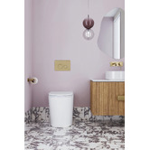 Temple &amp; Webster Myles Rimless Quiet Flush Wall-Faced Toilet Pan