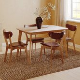 Temple &amp; Webster Larsen Faux Leather Dining Chairs