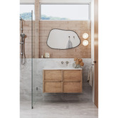 Temple &amp; Webster Cali 900mm Wall Hung Single Vanity with Integrated Basin