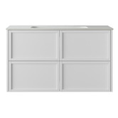 Temple &amp; Webster Cali 900mm Vanity Package with Round LED Mirror