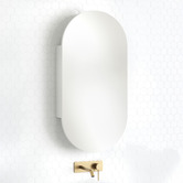 Temple &amp; Webster Mecca 450mm Pill Mirrored Shaving Cabinet