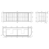 Temple &amp; Webster Nomad 1500mm Wall Hung Double Vanity