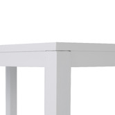 Temple &amp; Webster 4 Seater White Kos Aluminium Outdoor Bar Table Set