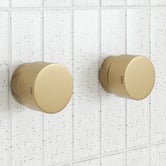 Temple &amp; Webster Clovelly Brushed Gold Round Wall Top Assemblies