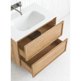 Temple &amp; Webster Cali 750mm Wall Hung Single Vanity with Integrated Basin