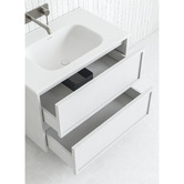 Temple &amp; Webster Cali 750mm Wall Hung Single Vanity with Integrated Basin