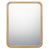 Temple &amp; Webster Romie Curved Wood Wall Mirror