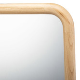 Temple &amp; Webster Romie Curved Wood Wall Mirror