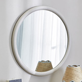 Temple &amp; Webster Mikko Round Wood Wall Mirror